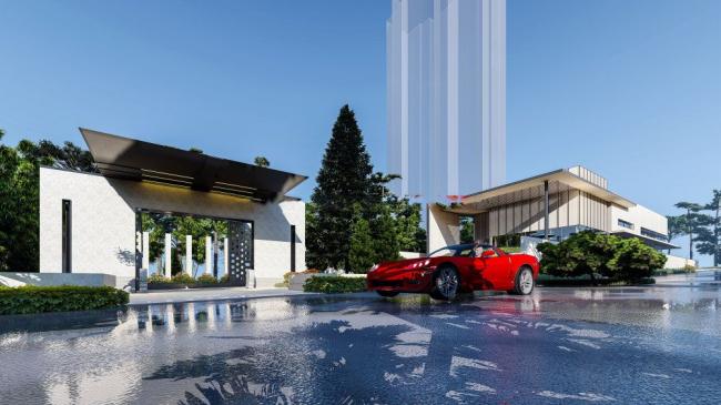 Sketchup商业模型|示范区，现代风格，商业建筑