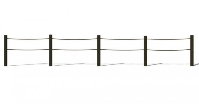 Sketchup素材模型|绳索，栏杆