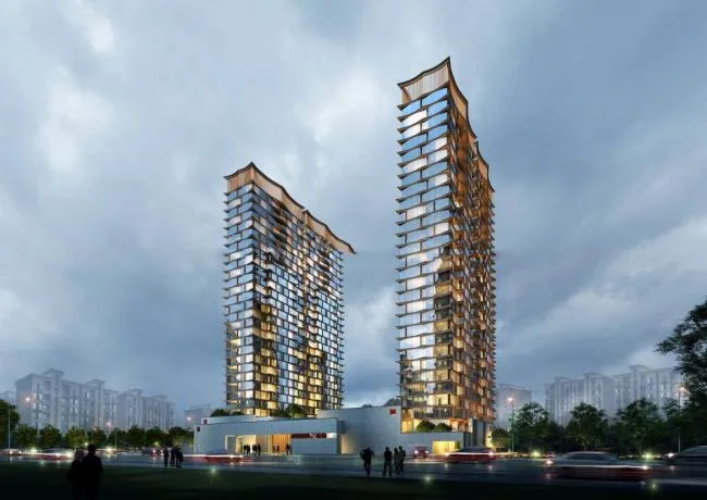 Sketchup住宅模型|超高层公寓，居住建筑，现代风格