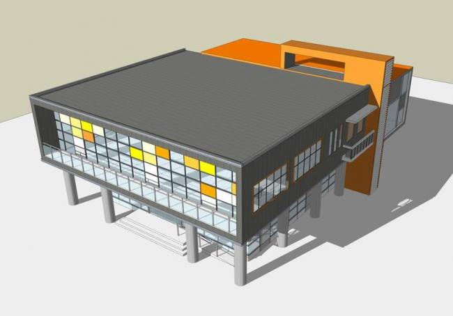 Sketchup商业模型|商业楼，商城，商场，现代风格