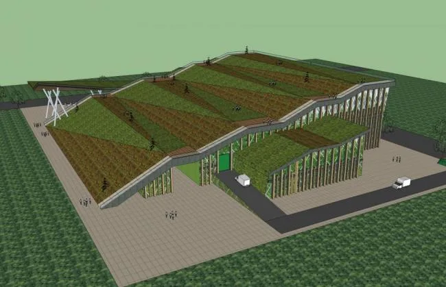 Sketchup文化模型|多层博物馆，文化建筑， 现代风格