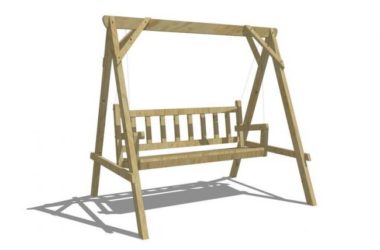 Sketchup素材模型|秋千椅子，景观，素材组件-BIM建筑网