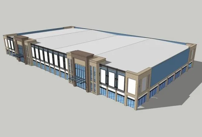 Sketchup商业模型|厂房改购物中心，家具城，家居城
