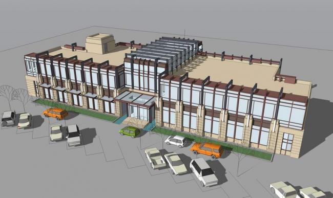 Sketchup商业模型|商业楼，现代风格，商业建筑