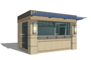 Sketchup小品模型|贩卖亭，售卖亭，小卖部，现代风格-BIM建筑网