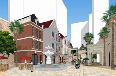 Sketchup商业模型|商业街场景，多层，欧式风格-BIM建筑网