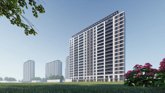 Sketchup住宅模型|高层住宅，现代风格，居住建筑