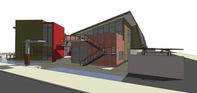 Sketchup文化模型|多层文化中心，现代风格