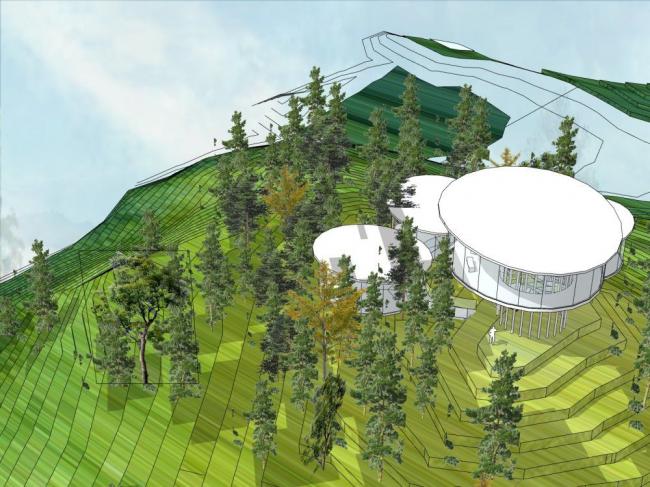 Sketchup商业模型|展示中心，现代风格，商业建筑
