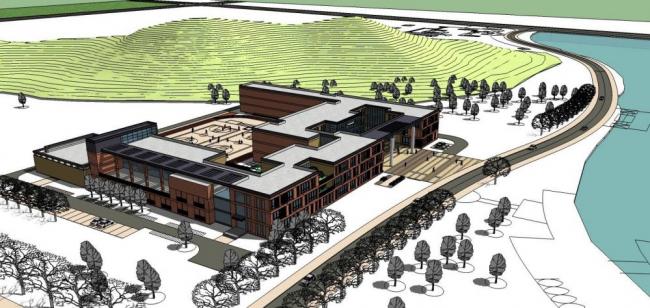 Sketchup学校模型|多层学校，教育建筑，现代风格