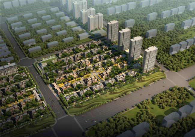 Sketchup住宅模型|多层住宅，居住建筑，现代风格，联排