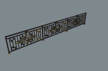 Sketchup素材模型|欧式，建筑构件，栏杆-BIM建筑网