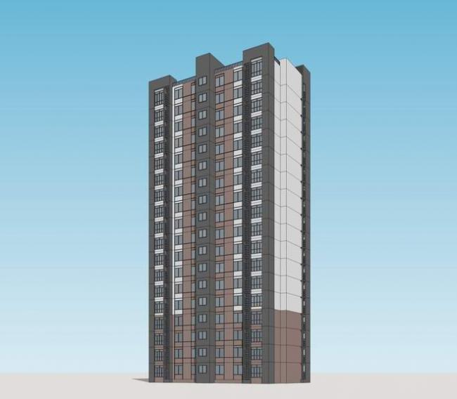 Sketchup住宅模型|高层住宅，居住建筑，现代风格
