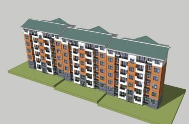 Sketchup住宅模型|多层住宅，居住建筑，新中式风格-BIM建筑网