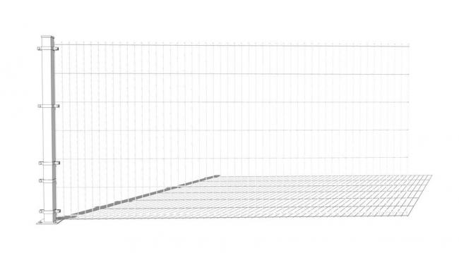 Sketchup素材模型|铁丝网，围栏