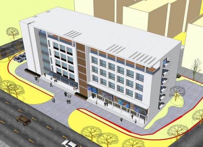 Sketchup办公模型|低层办公楼，现代风格，小型办公楼