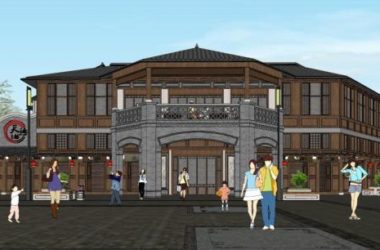 Sketchup商业模型|多层商业街，中式风格-BIM建筑网