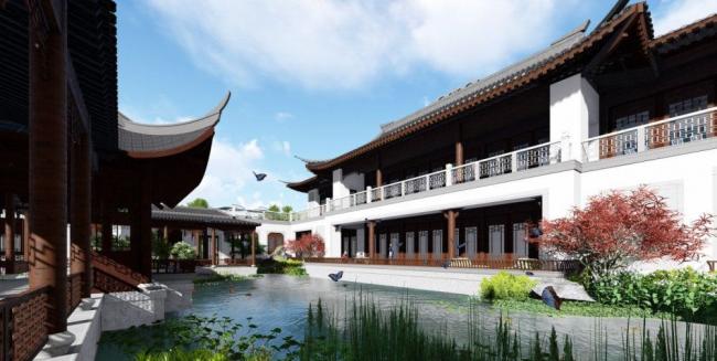 Sketchup古建筑模型|古建院落，中式风格