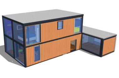 Sketchup素材模型|集装箱建筑-BIM建筑网