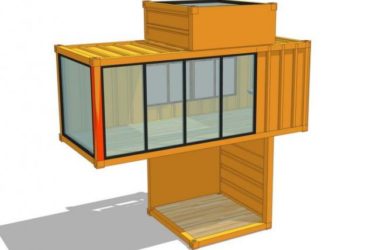 Sketchup素材模型|集装箱建筑-BIM建筑网