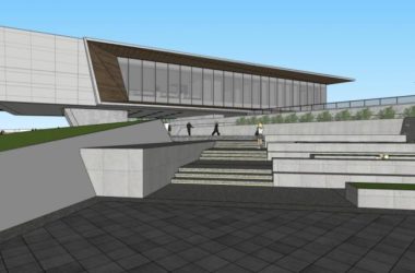 Sketchup商业模型|多层售楼中心，商业建筑，现代风格-BIM建筑网