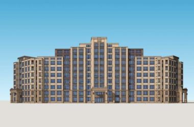 Sketchup住宅模型|多层住宅，居住建筑，新古典风格，简欧-BIM建筑网