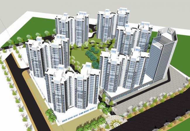 Sketchup住宅模型|高层住宅，小区，居住建筑，现代风格
