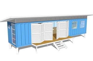 Sketchup素材模型|集装箱建筑-BIM建筑网