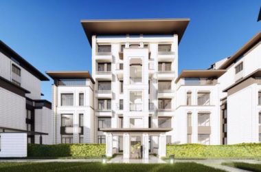 Sketchup住宅模型|多层住宅，新中式风格，居住建筑-BIM建筑网