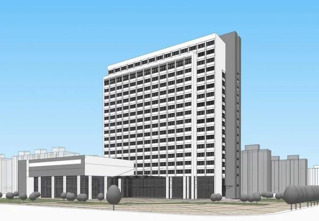 Sketchup酒店模型|高层酒店，现代风格