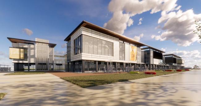 Sketchup商业模型|多层商业建筑，商业街，现代风格