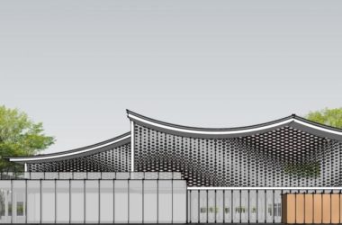 Sketchup商业模型|多层售楼处，商业建筑，新中式风格-BIM建筑网