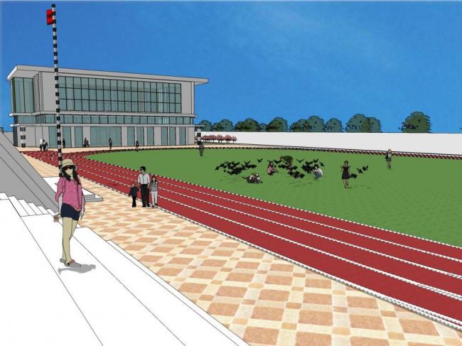 Sketchup学校模型|多层学校，小学，教学楼，教育建筑，现代风格