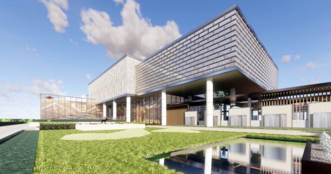 Sketchup商业模型|多层售楼处，商业建筑，现代风格