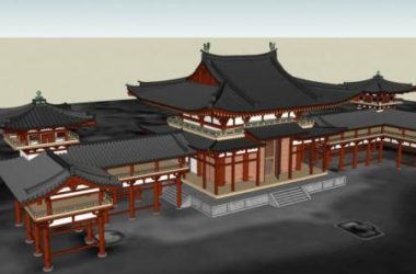 Sketchup古建筑模型|多层，古建，景观，入口，亭，中式风格，廊-BIM建筑网