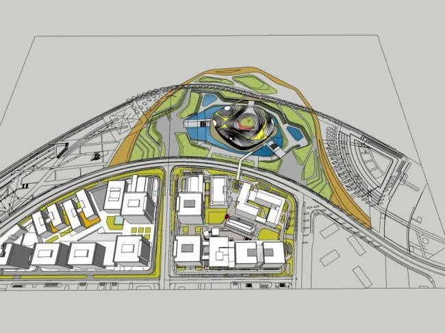 Sketchup文化模型|多层科技馆，文化建筑，现代风格