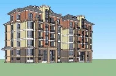 Sketchup住宅模型|多层住宅，花园洋房，欧式，古典风格，居住建筑-BIM建筑网