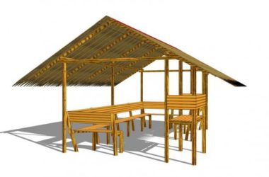 Sketchup小品模型|新中式廊架，新东方禅意亭子-BIM建筑网