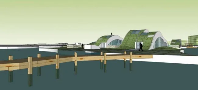 Sketchup车站路桥|候船码头，桥，交通建筑，单层，现代风格，景观