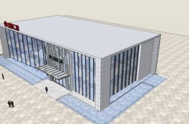 Sketchup商业模型|万达广场销售中心，现代风格，单层，商业建筑-BIM建筑网