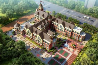 Sketchup学校模型|多层幼儿园，英式风格，古典风格，教育建筑-BIM建筑网