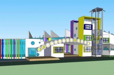 Sketchup学校模型|多层幼儿园，现代风格，教育建筑-BIM建筑网