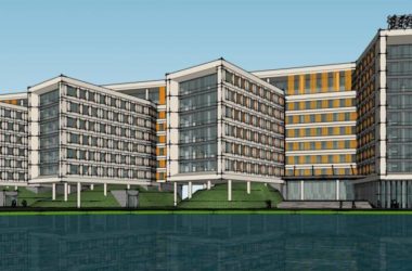 Sketchup学校模型|多层学校，教学楼，教育基地，现代风格-BIM建筑网