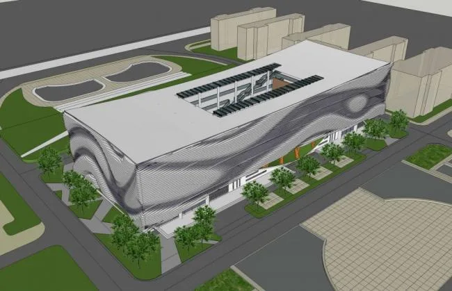 Sketchup文化模型|多层博物馆，文化建筑，现代风格