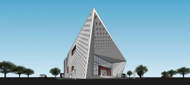 Sketchup商业模型|多层商业会所，现代风格，异形