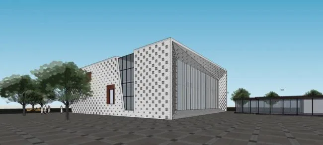 Sketchup商业模型|多层商业会所，现代风格，异形