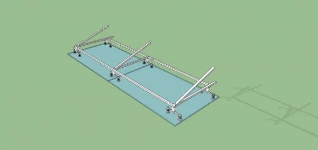 Sketchup素材模型|建筑构件，玻璃雨棚，现代风格