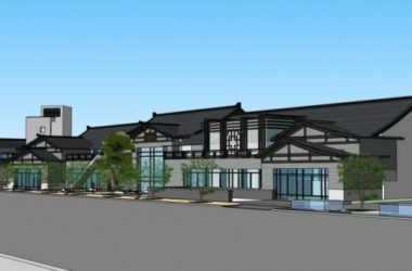 Sketchup商业模型|多层商业街，商场，中式风格-BIM建筑网