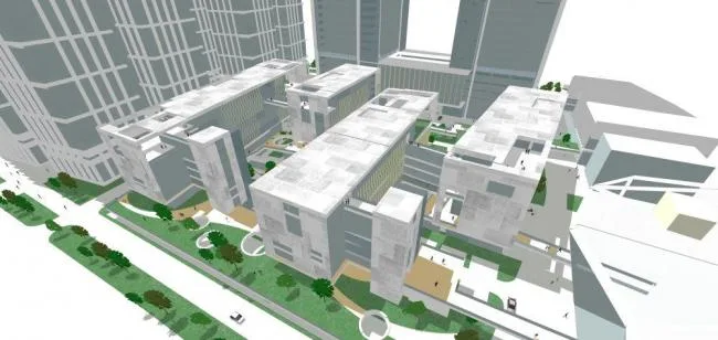 Sketchup综合体模型|超高层商业综合体，现代风格，办公酒店
