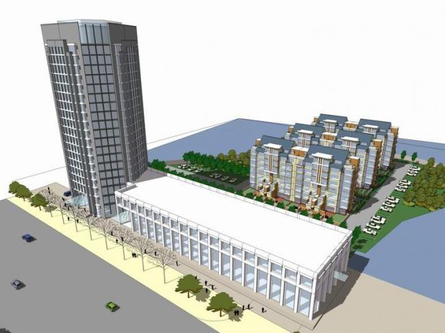 Sketchup办公模型|高层办公楼，写字楼，现代风格